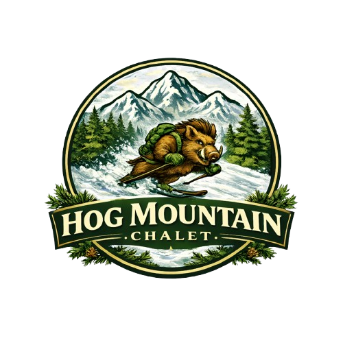 Hog Mountain Chalet in the Catskills at dusk